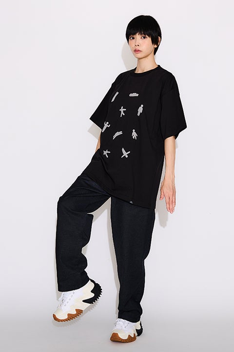 ぷっくりエモート モデル Tシャツ めっちゃカメレオン