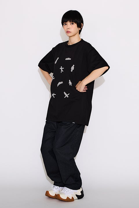 ぷっくりエモート モデル Tシャツ めっちゃカメレオン