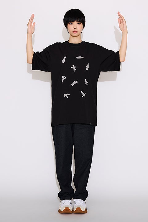 ぷっくりエモート モデル Tシャツ めっちゃカメレオン
