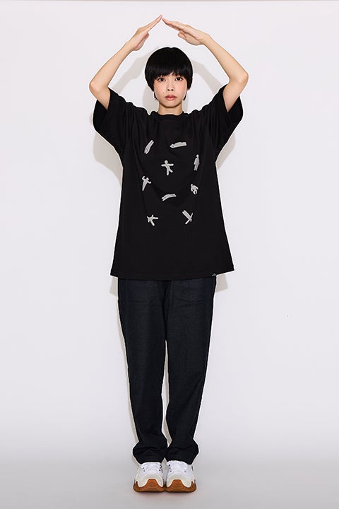 ぷっくりエモート モデル Tシャツ めっちゃカメレオン