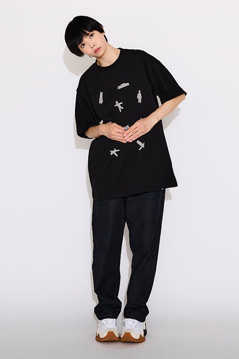 ぷっくりエモート モデル Tシャツ めっちゃカメレオン