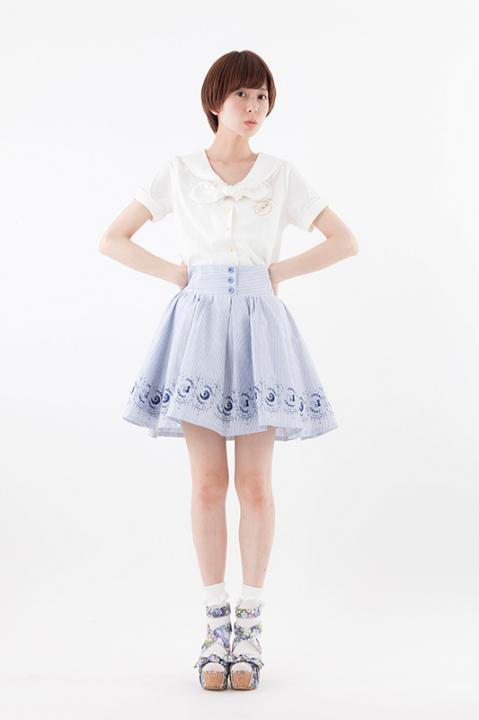 美少女戦士セーラームーンCrystalオリジナル柄ストライプスカート