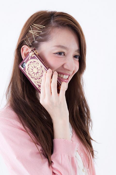 クロウカードの本ブック型スマートフォンケース(6用) スマホケース カードキャプターさくら