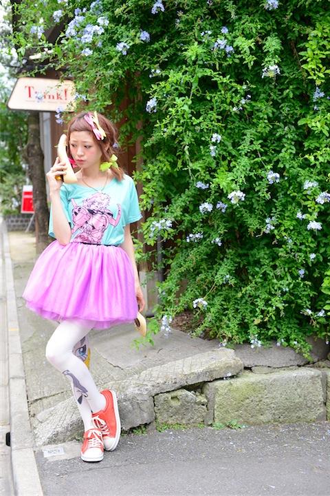 マイリトルポニータイツ+ダーティペアドルマンスリーブTシャツ