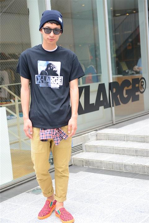 X-LARGE綾波OG　Tシャツ+UBIQ2号機モデルスニーカー