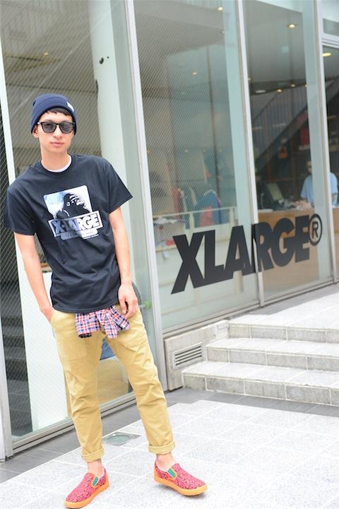 X-LARGE綾波OG　Tシャツ+UBIQ2号機モデルスニーカー