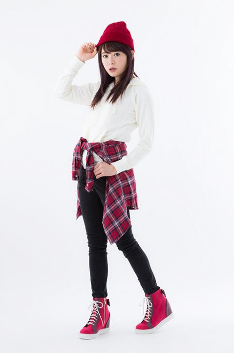 佐倉杏子モデルインヒールスニーカー 魔法少女まどか☆マギカ
