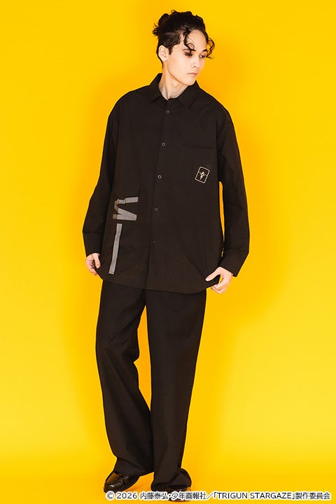 ヴァッシュ・ザ・スタンピード、ニコラス・D・ウルフウッド モデル ロングスリーブTシャツ＆バッグ＆シャツ＆マルチポーチ TRIGUN STARGAZE トライガン・スターゲイズ