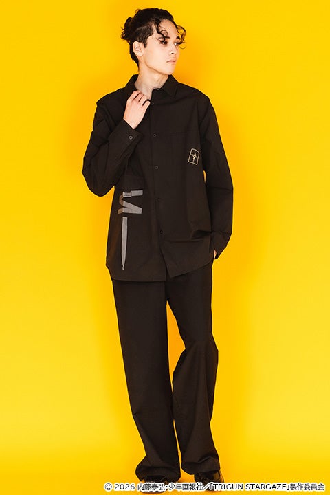 ヴァッシュ・ザ・スタンピード、ニコラス・D・ウルフウッド モデル ロングスリーブTシャツ＆バッグ＆シャツ＆マルチポーチ TRIGUN STARGAZE トライガン・スターゲイズ