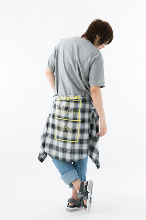 ハイキュー!!×MANGART BEAMS T 梟谷学園高校 モデル　チェックシャツ シャツ