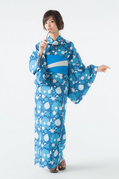 カラ松 モデル　浴衣 巾着 おそ松さん