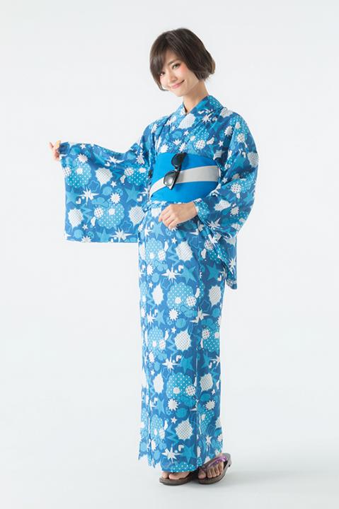 カラ松 モデル　浴衣 巾着 おそ松さん