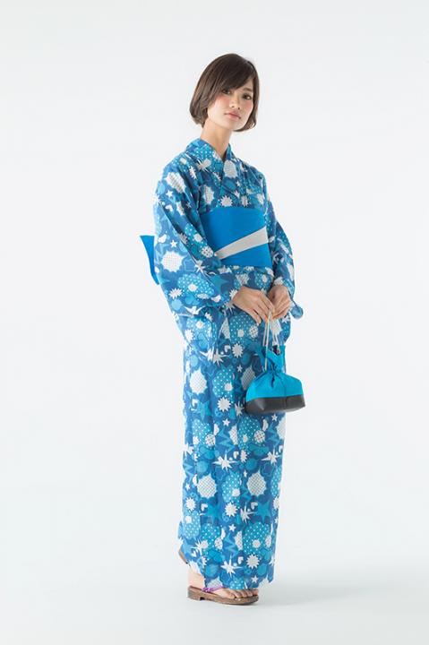 カラ松 モデル　浴衣 巾着 おそ松さん