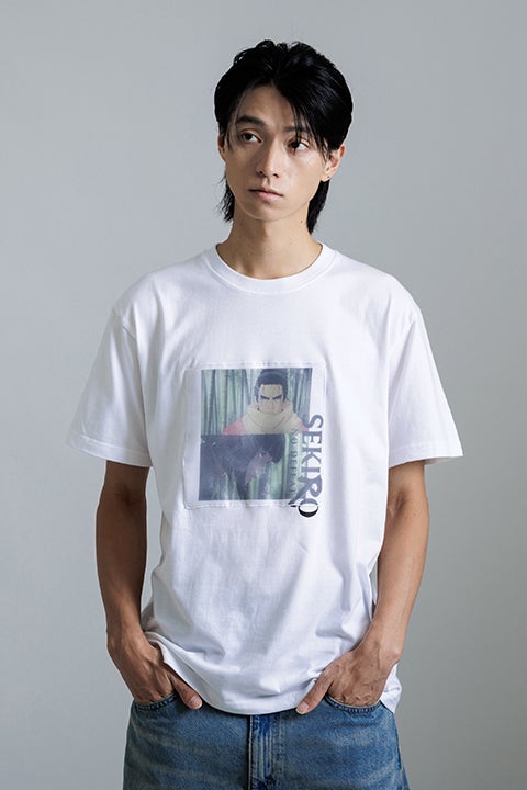 狼＆九郎 モデル Tシャツ 白 SEKIRO: NO DEFEAT