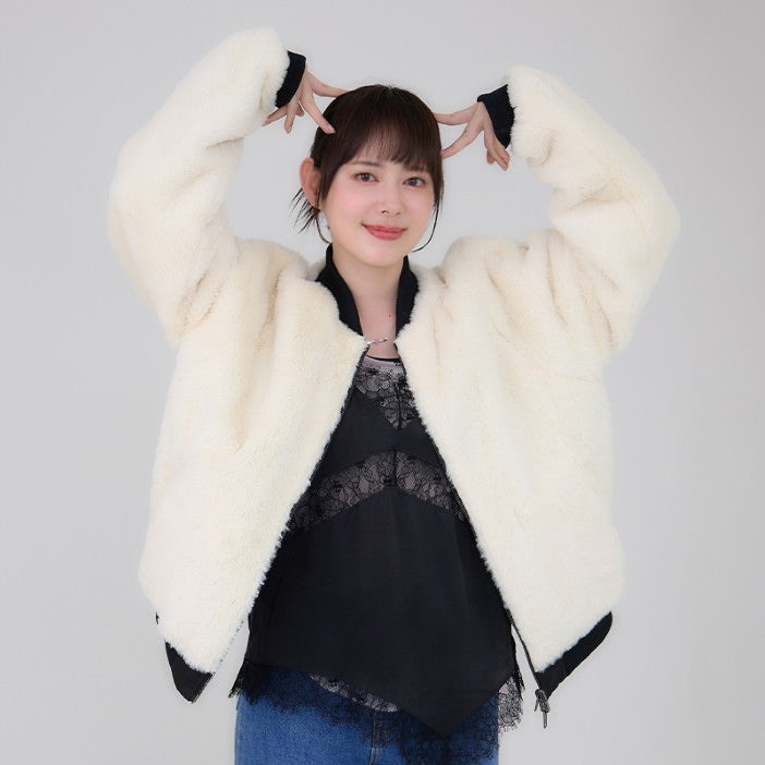 犬夜叉 モデル リバーシブルブルゾン