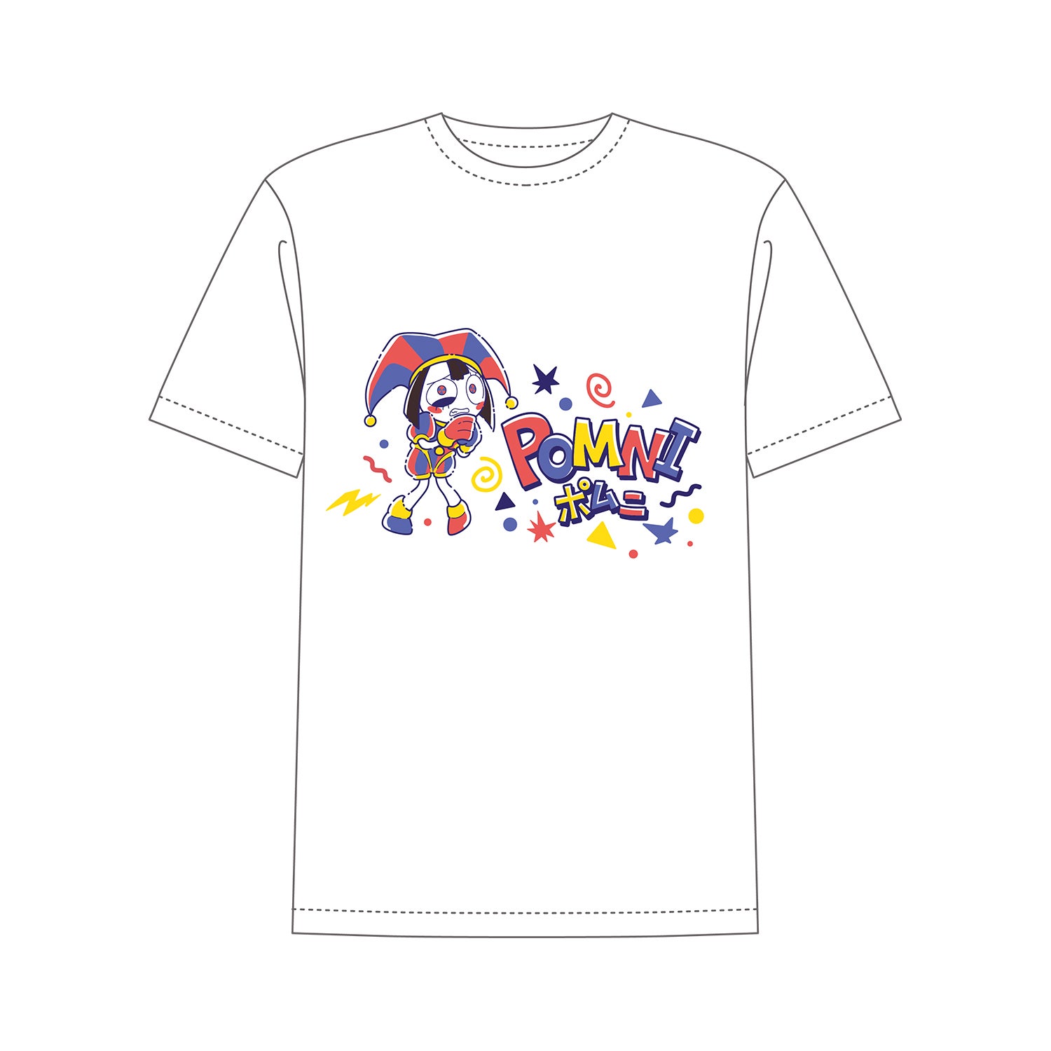 ポムニ モデル Tシャツ ホワイト アメイジング・デジタル・サーカス