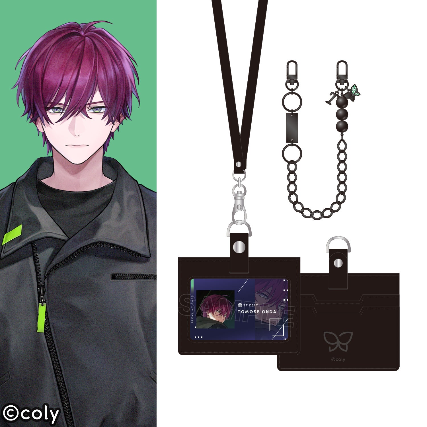 恩田灯世 モデル ビーズストラップ＆IDカードケース セット 『ブレイクマイケース』