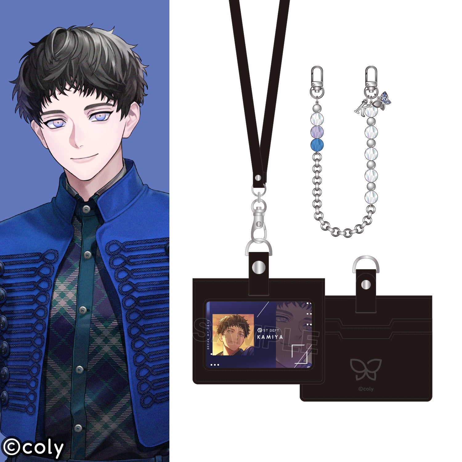 神家 モデル ビーズストラップ＆IDカードケース セット 『ブレイクマイケース』