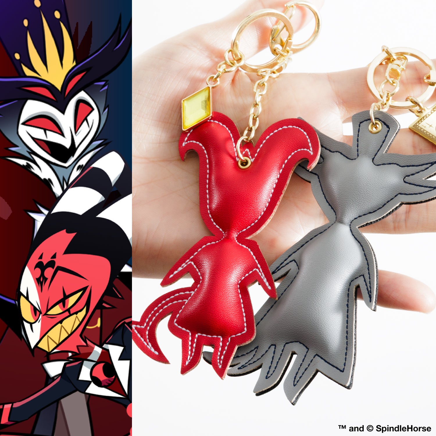 Blitzo and Stolas モデル バッグチャーム セット Helluva Boss ヘルヴァ・ボス