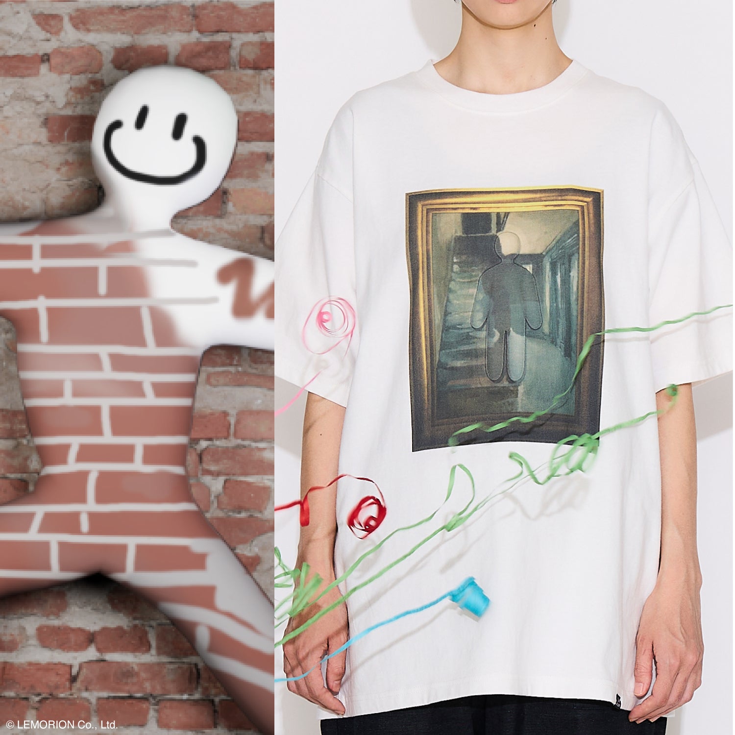 かくれんぼ モデル Tシャツ めっちゃカメレオン