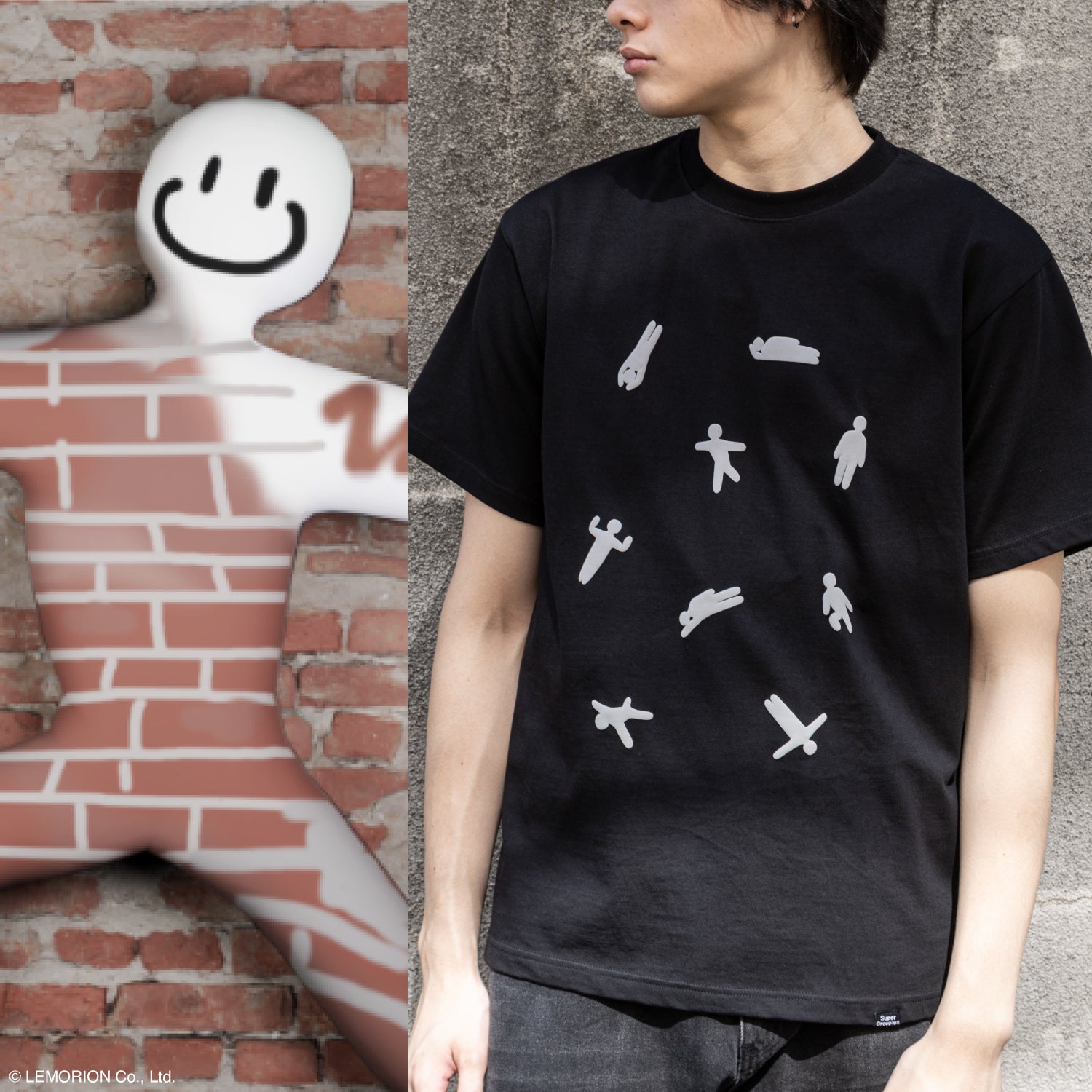 ぷっくりエモート モデル Tシャツ めっちゃカメレオン